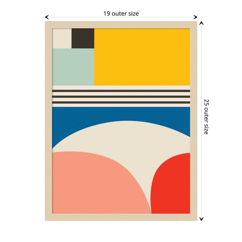 Mid Century Modern Pattern 2 by Rachel Lee Wood Framed Wall Art Print