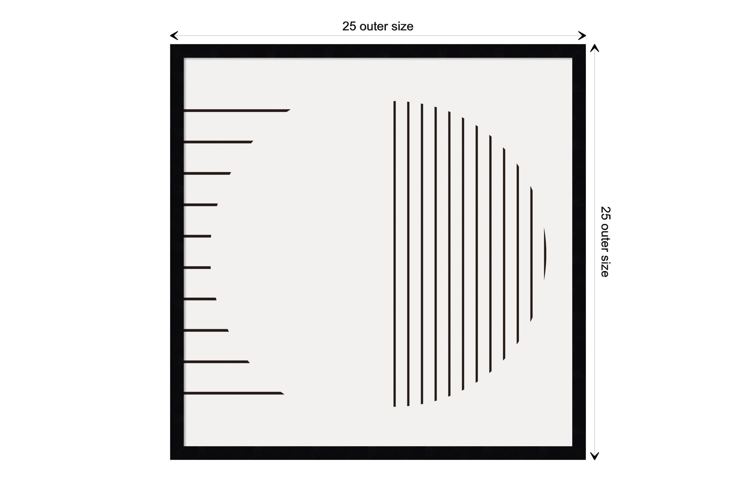 Modern Statement Stripes 1 by The Creative Bunch Studio Wood Framed Wall Art Print
