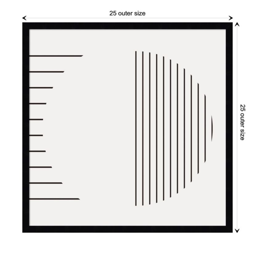 Modern Statement Stripes 1 by The Creative Bunch Studio Wood Framed Wall Art Print