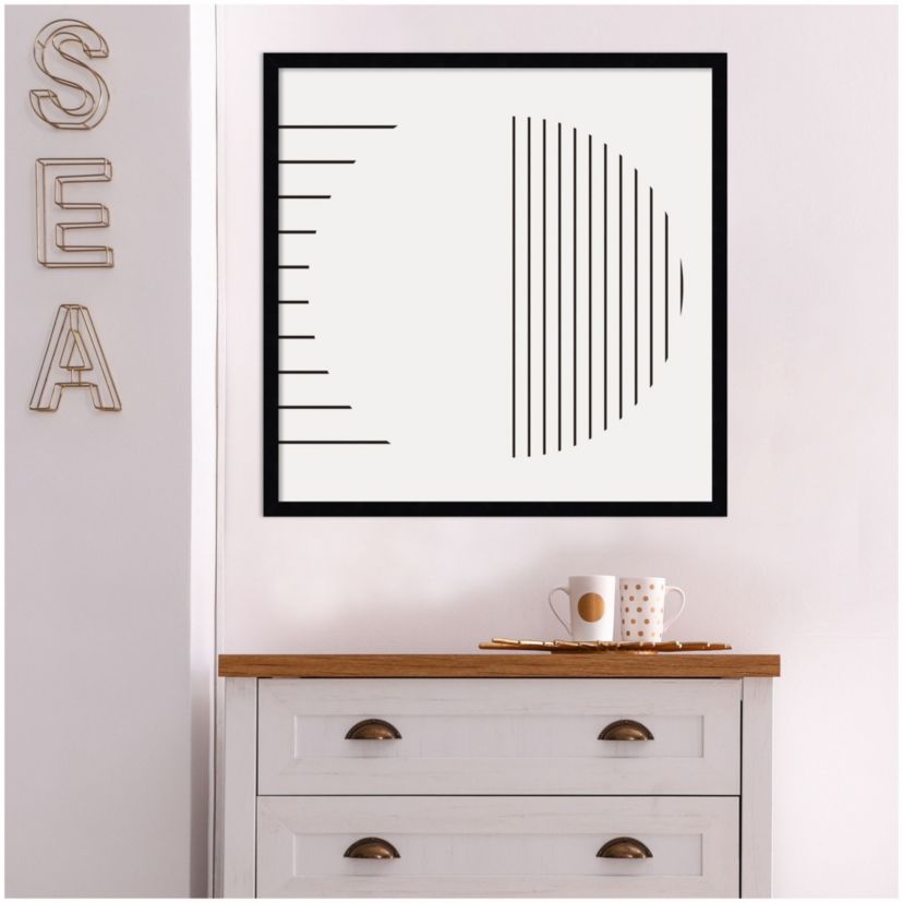Modern Statement Stripes 1 by The Creative Bunch Studio Wood Framed Wall Art Print