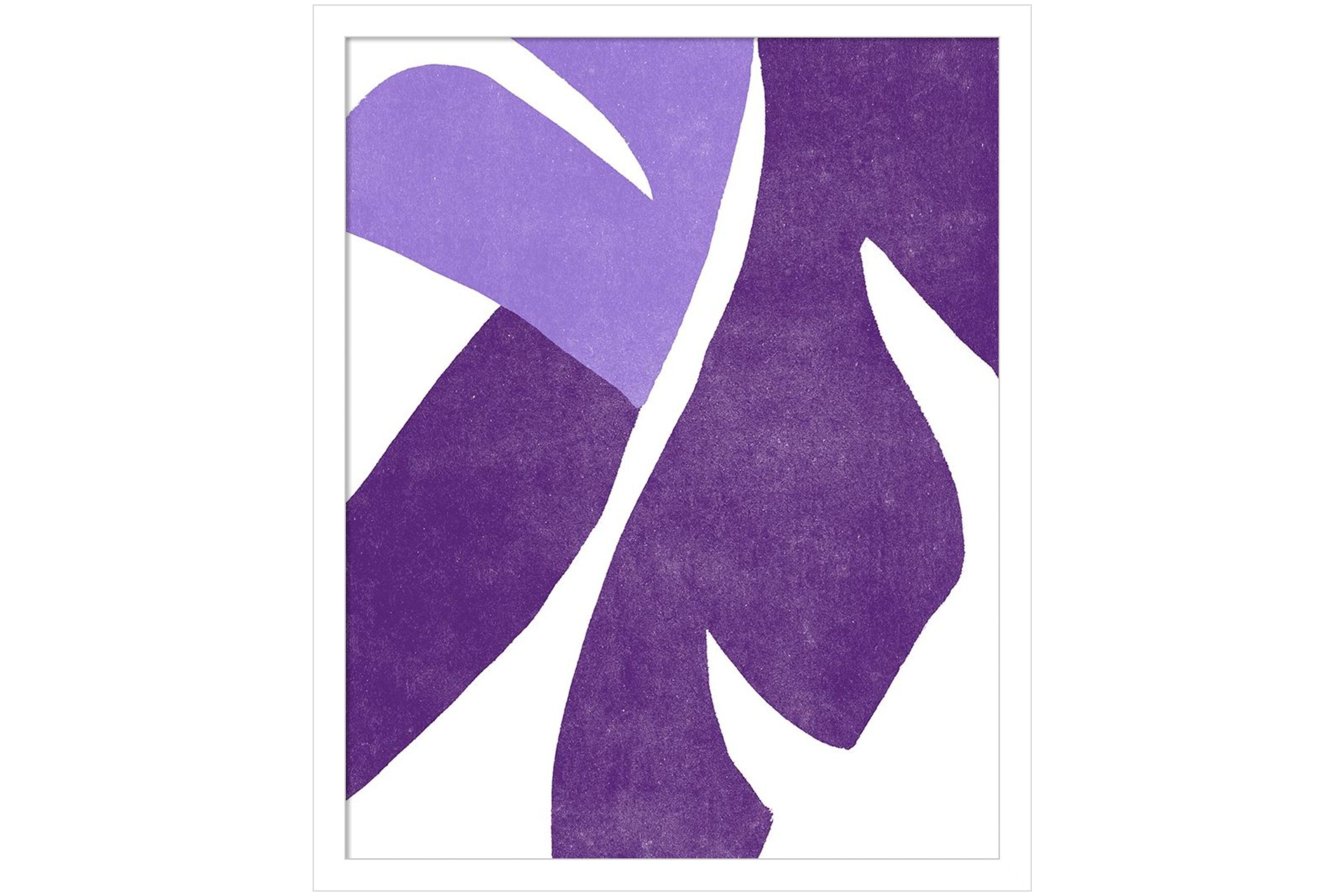 Color Cuts VIII by June Erica Vess Wood Framed Wall Art Print