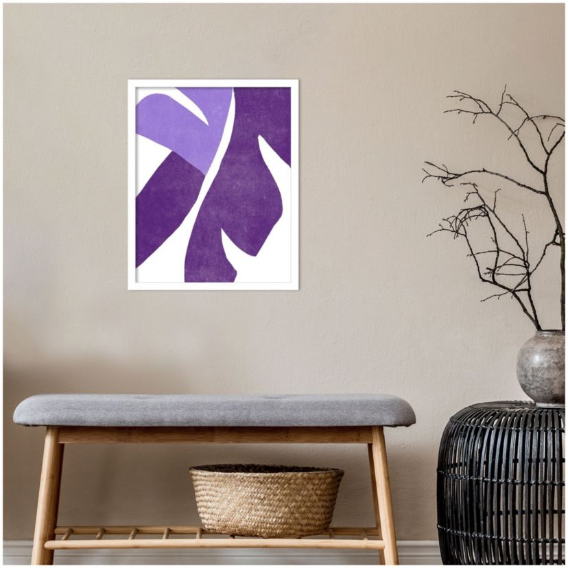 Color Cuts VIII by June Erica Vess Wood Framed Wall Art Print