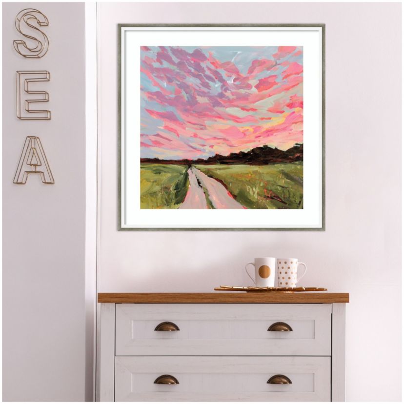 Oklahoma by Emily Kenney Wood Framed Wall Art Print