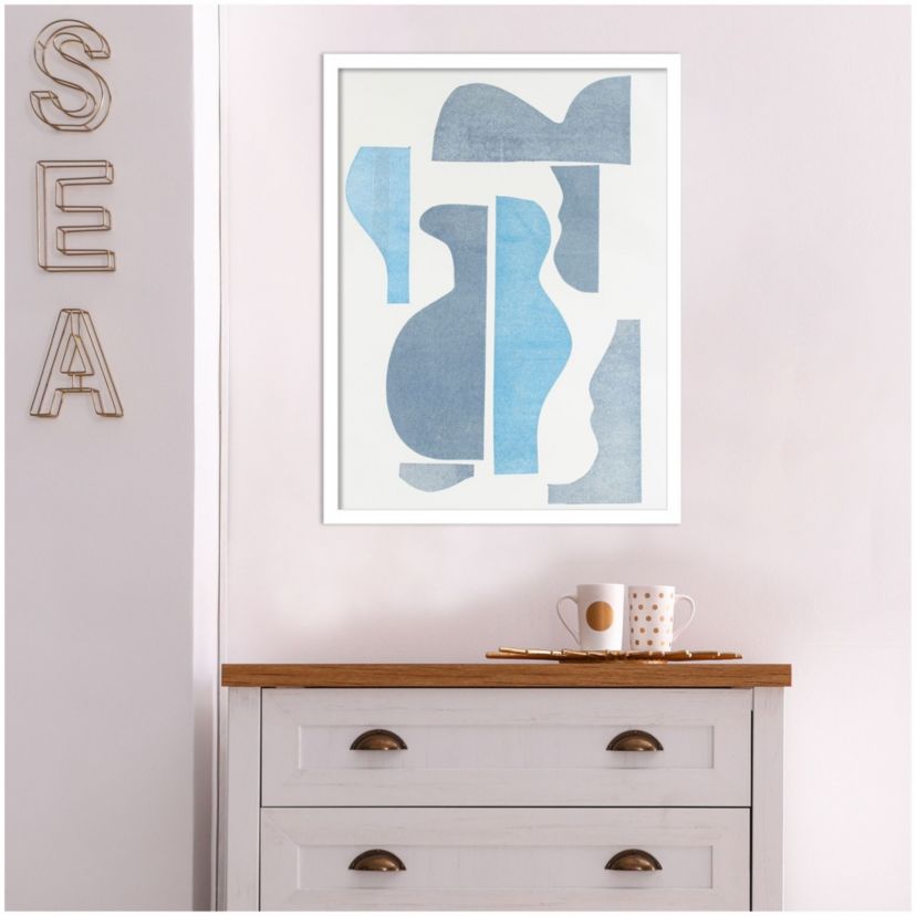 Pottery Forms III by Rob Delamater Wood Framed Wall Art Print