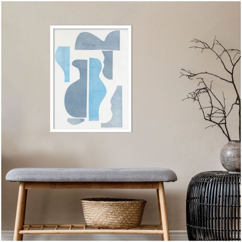 Pottery Forms III by Rob Delamater Wood Framed Wall Art Print