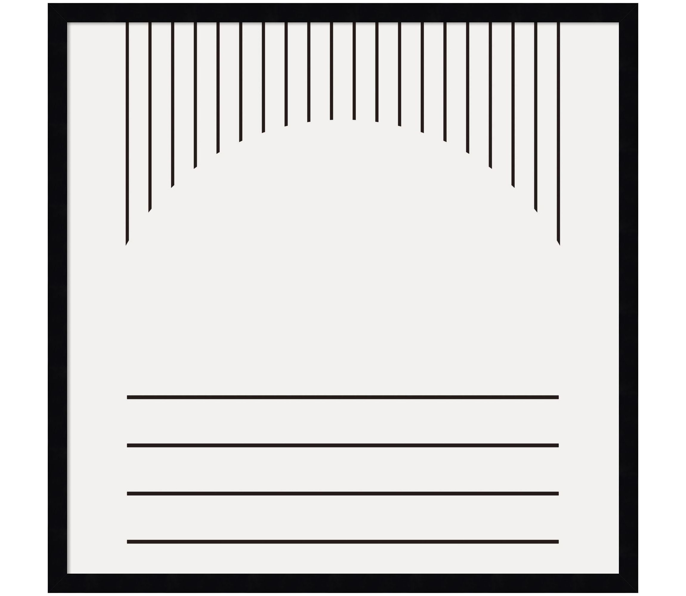 Modern Statement Stripes 2 by The Creative Bunch Studio Wood Framed Wall Art Print
