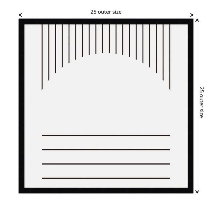 Modern Statement Stripes 2 by The Creative Bunch Studio Wood Framed Wall Art Print