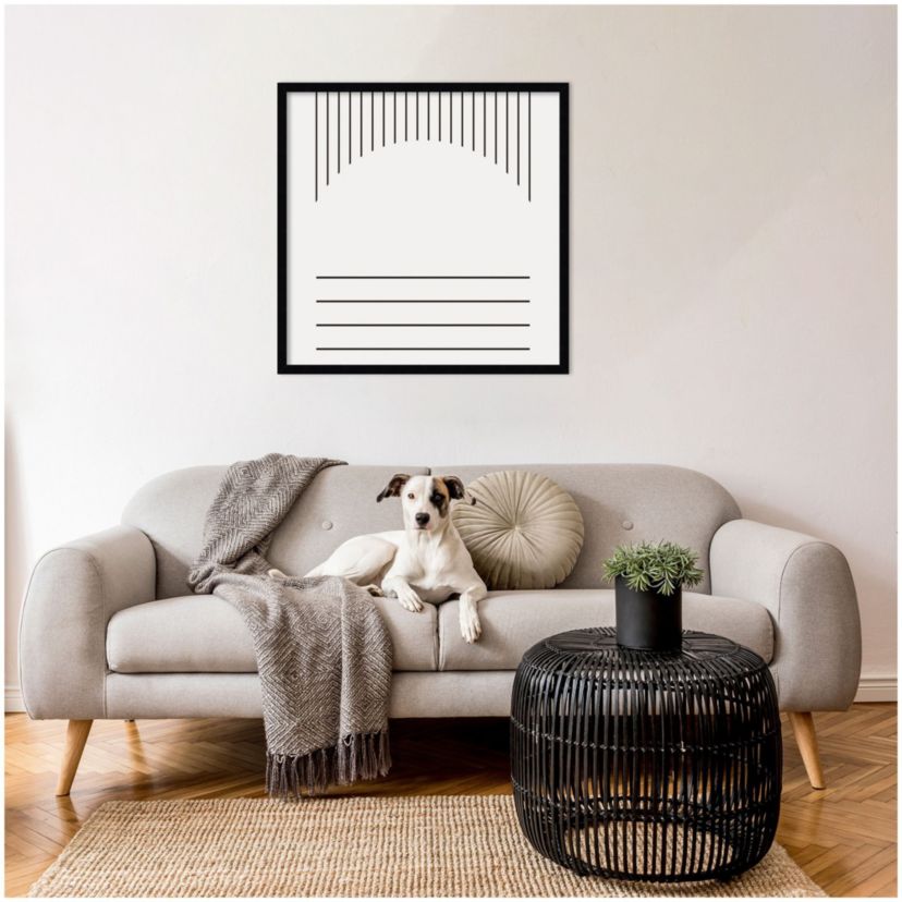 Modern Statement Stripes 2 by The Creative Bunch Studio Wood Framed Wall Art Print