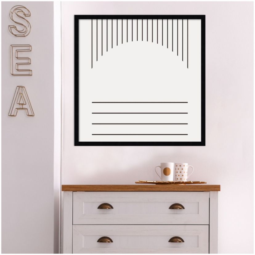 Modern Statement Stripes 2 by The Creative Bunch Studio Wood Framed Wall Art Print