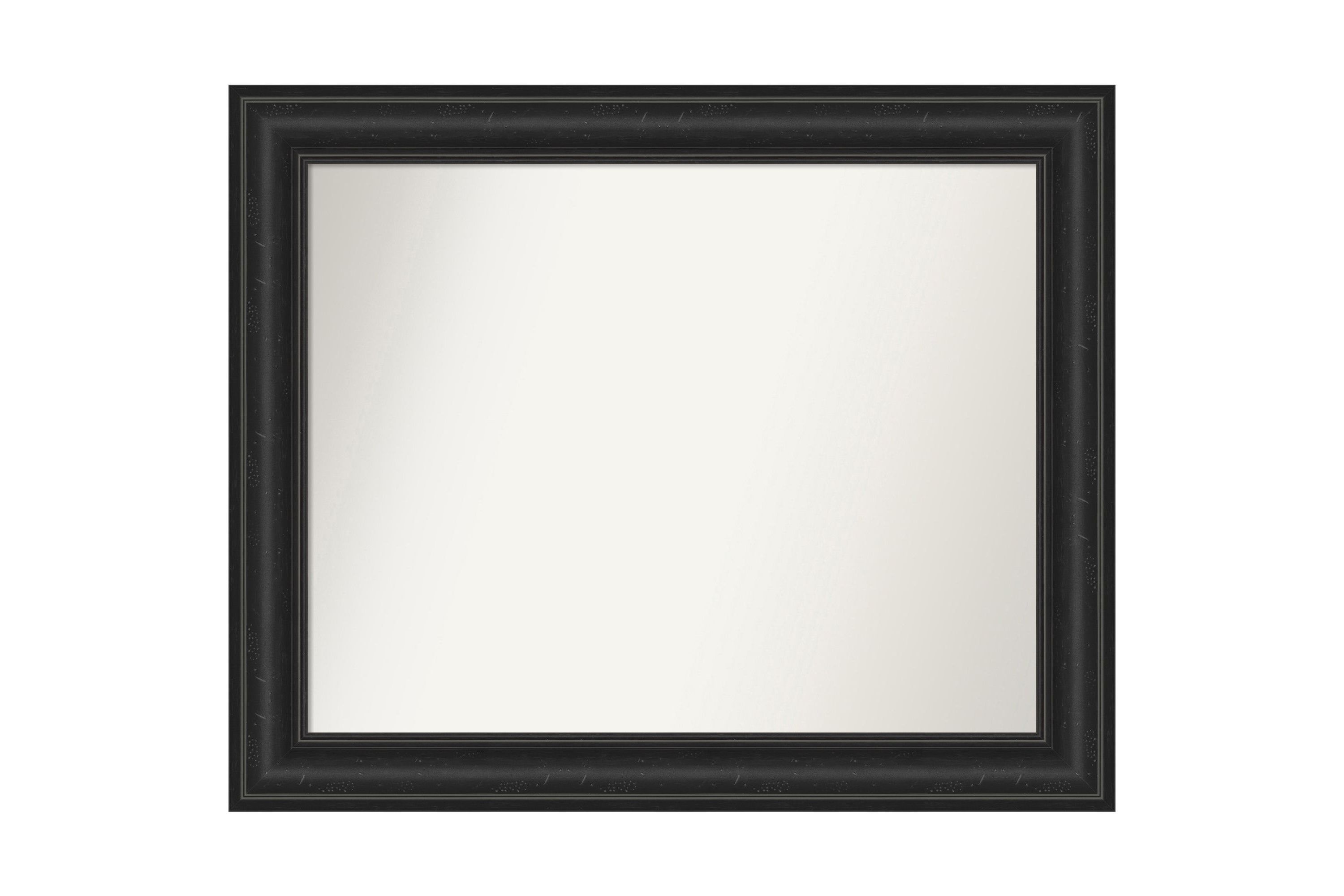 Shipwreck Black Non-Beveled Framed Bathroom Wall Mirror