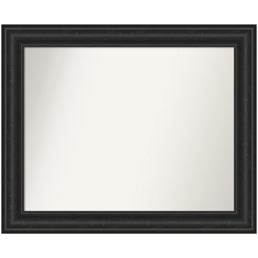 Shipwreck Black Non-Beveled Framed Bathroom Wall Mirror