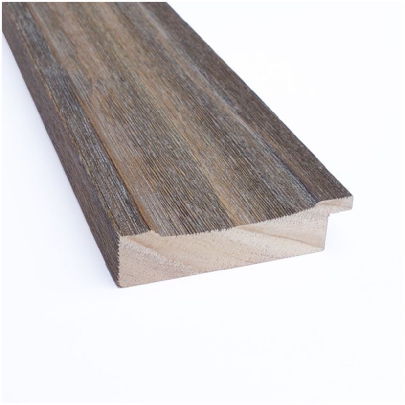 Country Barnwood Non-Beveled Wood Framed Bathroom Wall Mirror