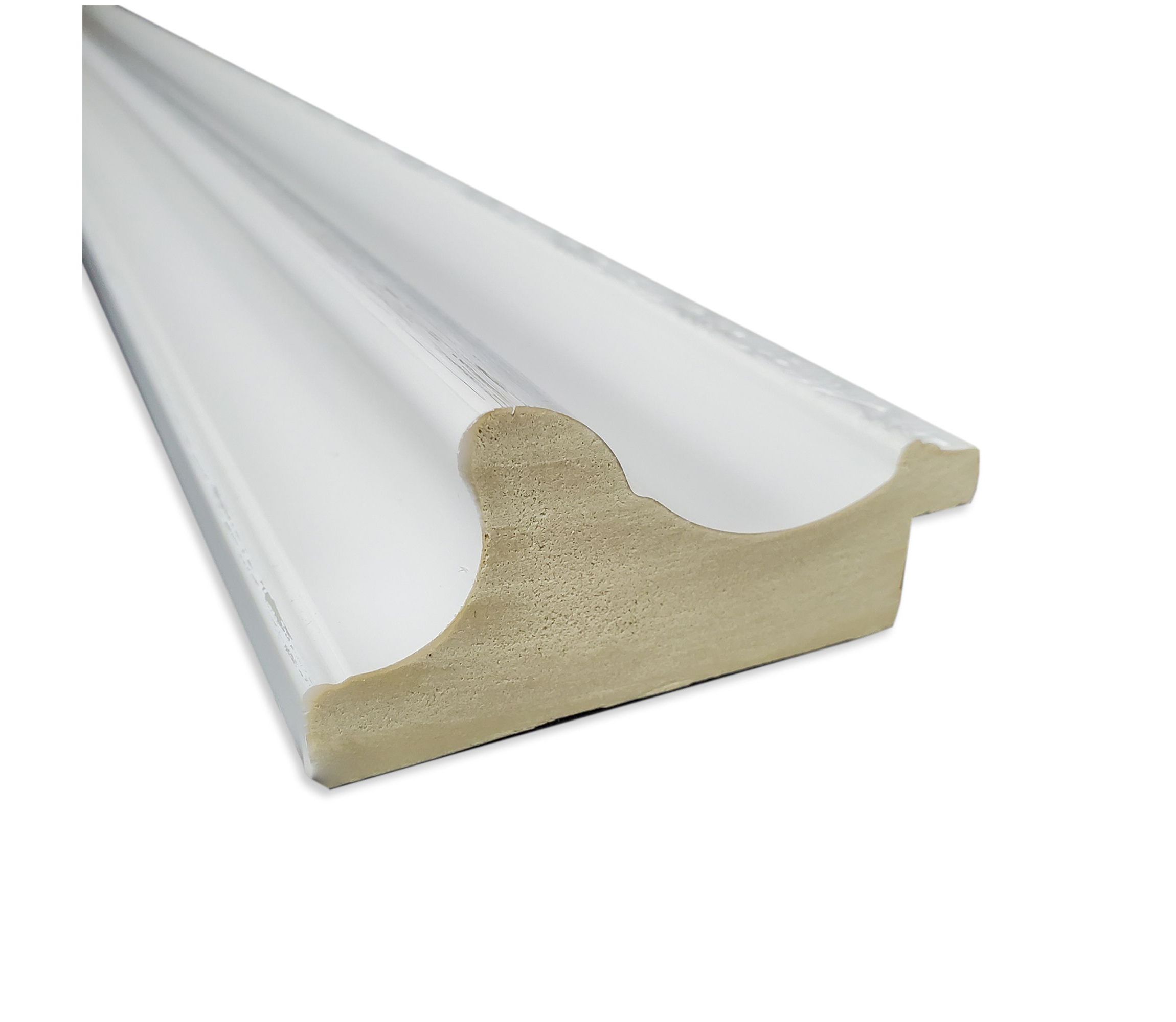 Parlor White Non-Beveled Framed Bathroom Wall Mirror
