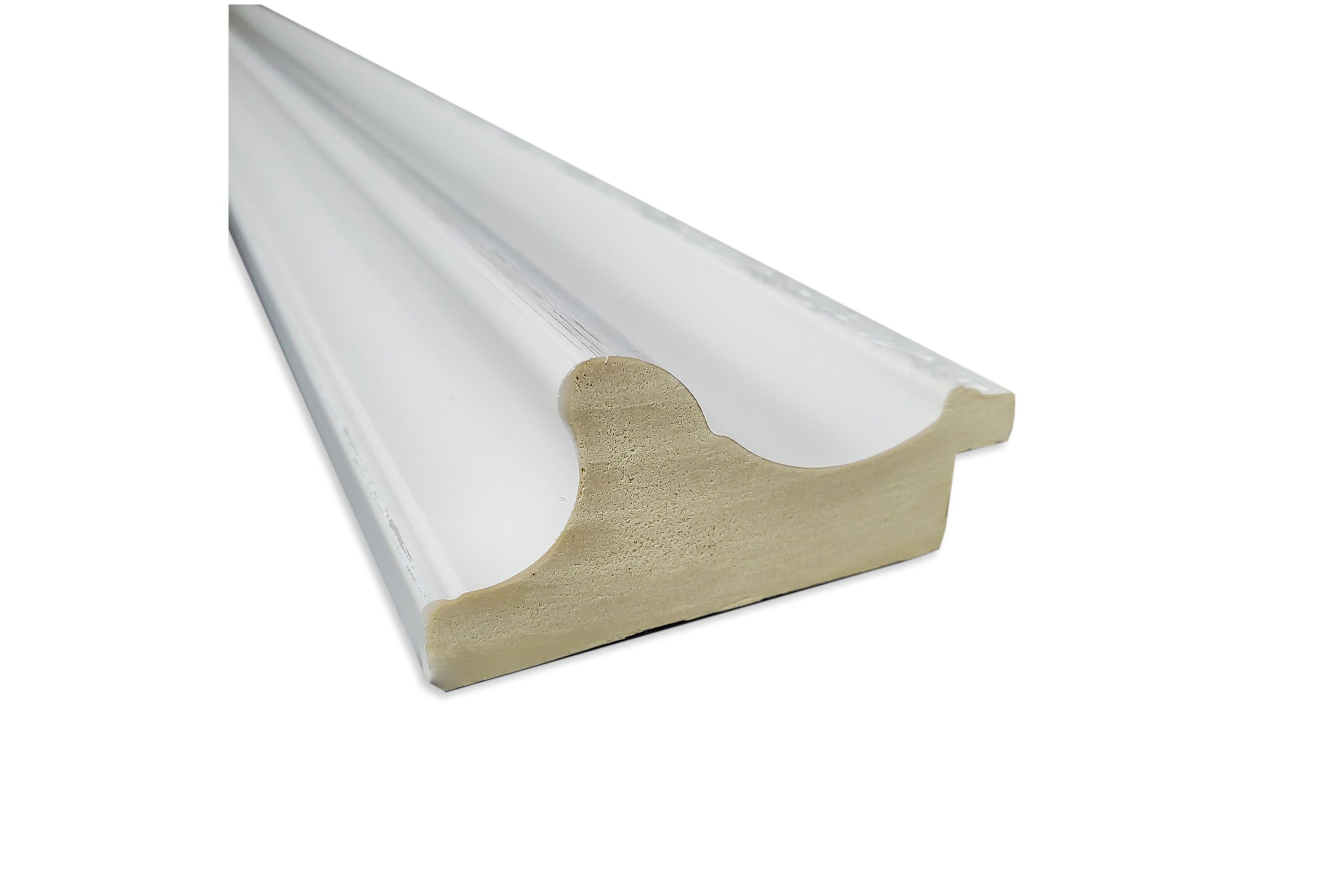 Parlor White Non-Beveled Framed Bathroom Wall Mirror