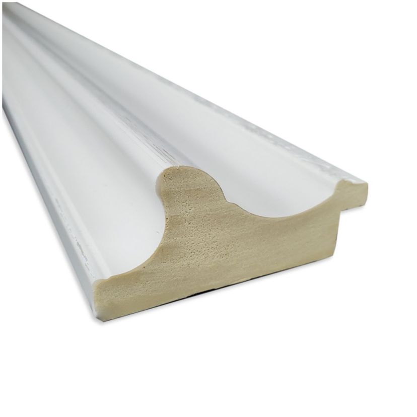 Parlor White Non-Beveled Framed Bathroom Wall Mirror