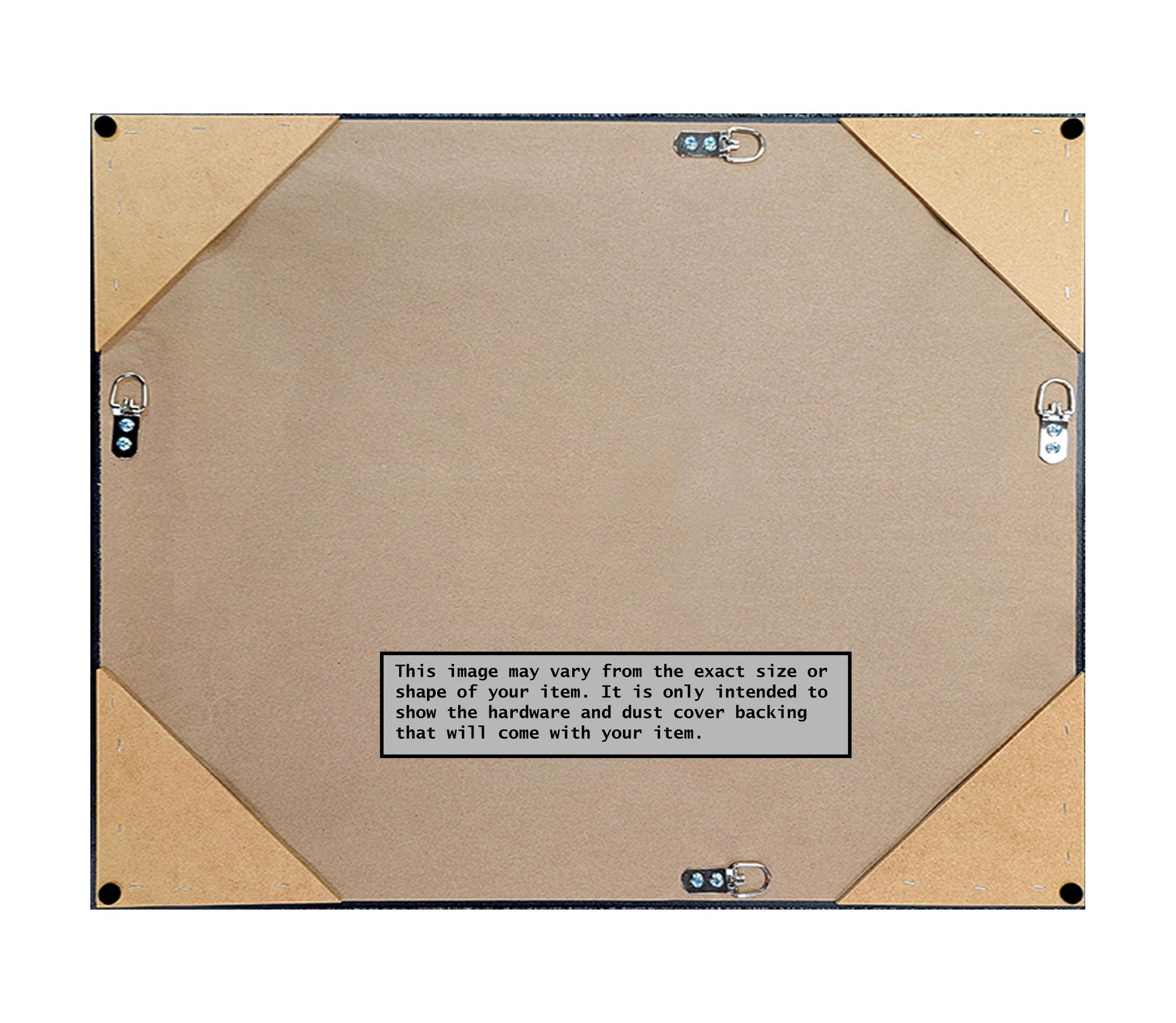 Parlor White Non-Beveled Framed Bathroom Wall Mirror