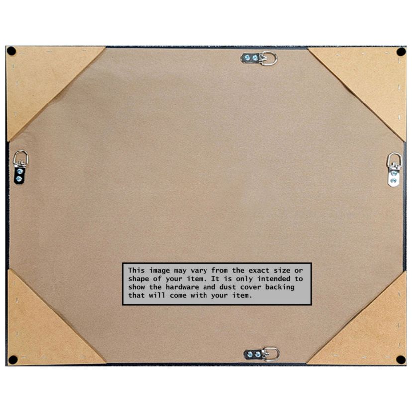 Avon Black Non-Beveled Framed Bathroom Wall Mirror