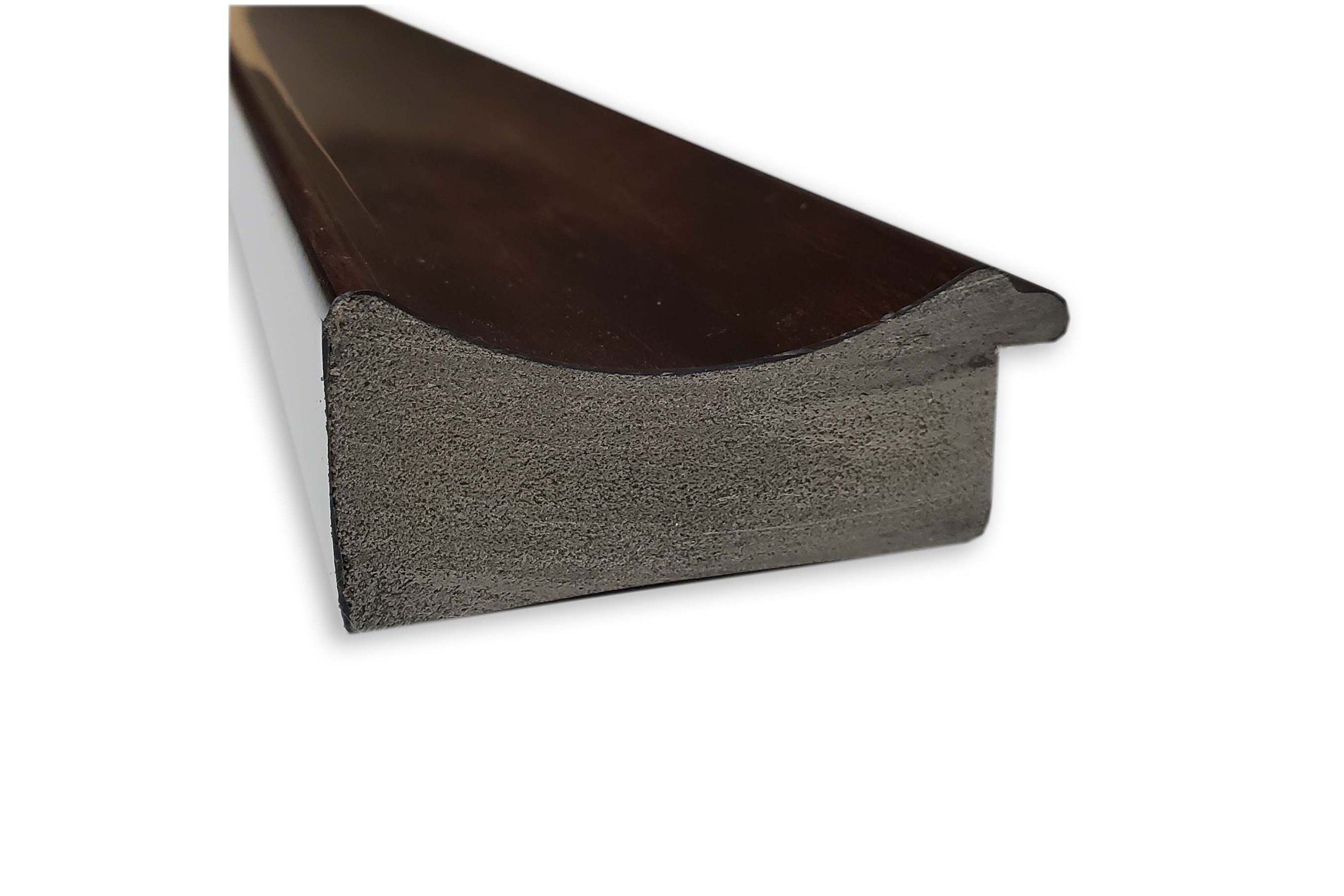 Coffee Bean Brown Non-Beveled Framed Bathroom Wall Mirror