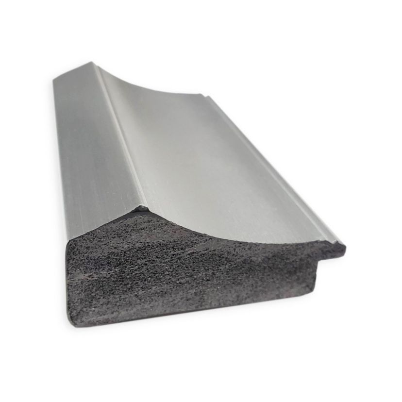 Peak Polished Nickel Narrow Non-Beveled Framed Bathroom Wall Mirror