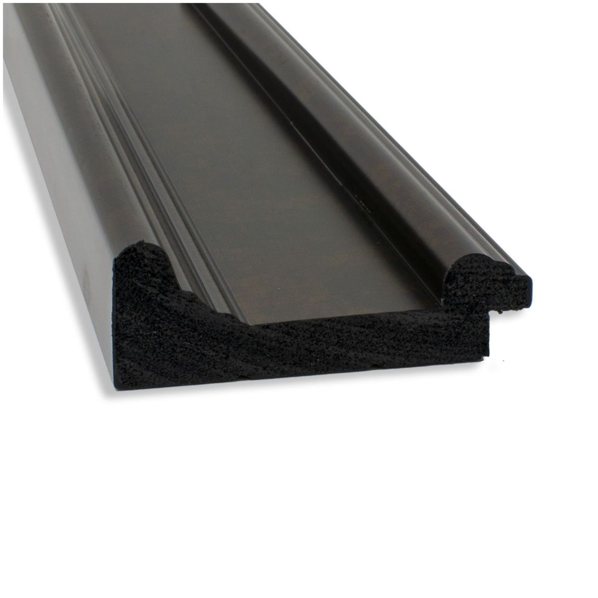 Ridge Bronze Non-Beveled Framed Bathroom Wall Mirror