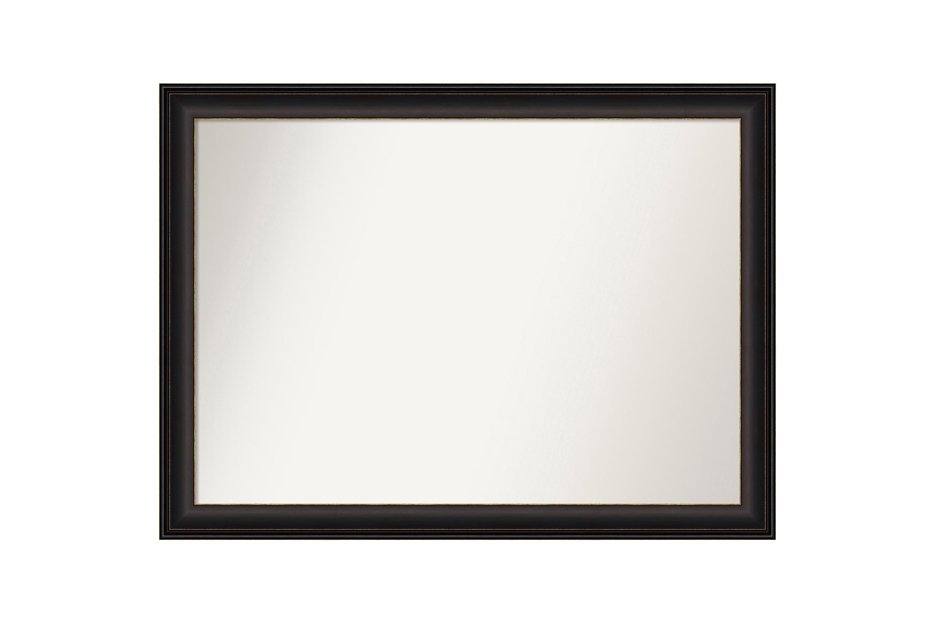 Trio Oil Rubbed Bronze Non-Beveled Framed Bathroom Wall Mirror