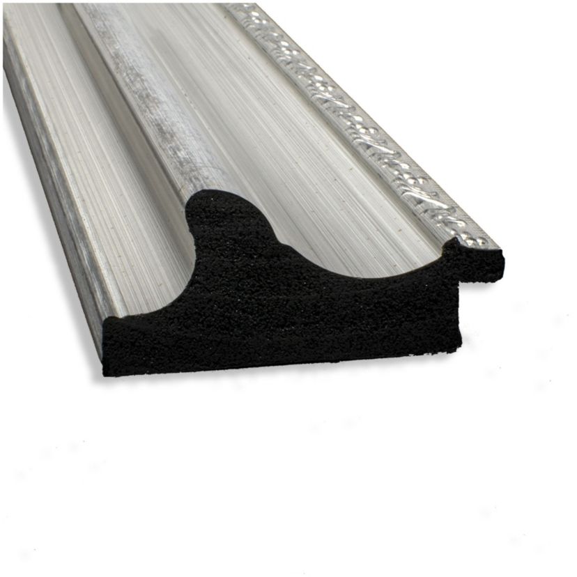 Parlor Silver Non-Beveled Framed Bathroom Wall Mirror