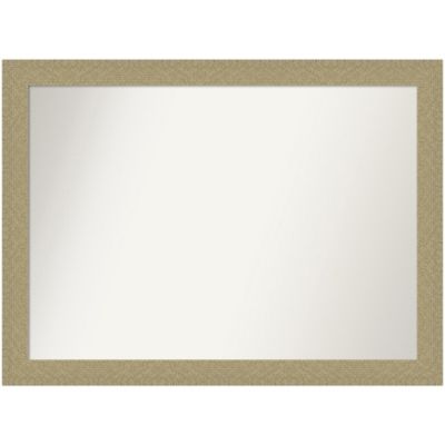 Amanti Art Mosaic Gold Non-Beveled Framed Bathroom Wall Mirror, Large
