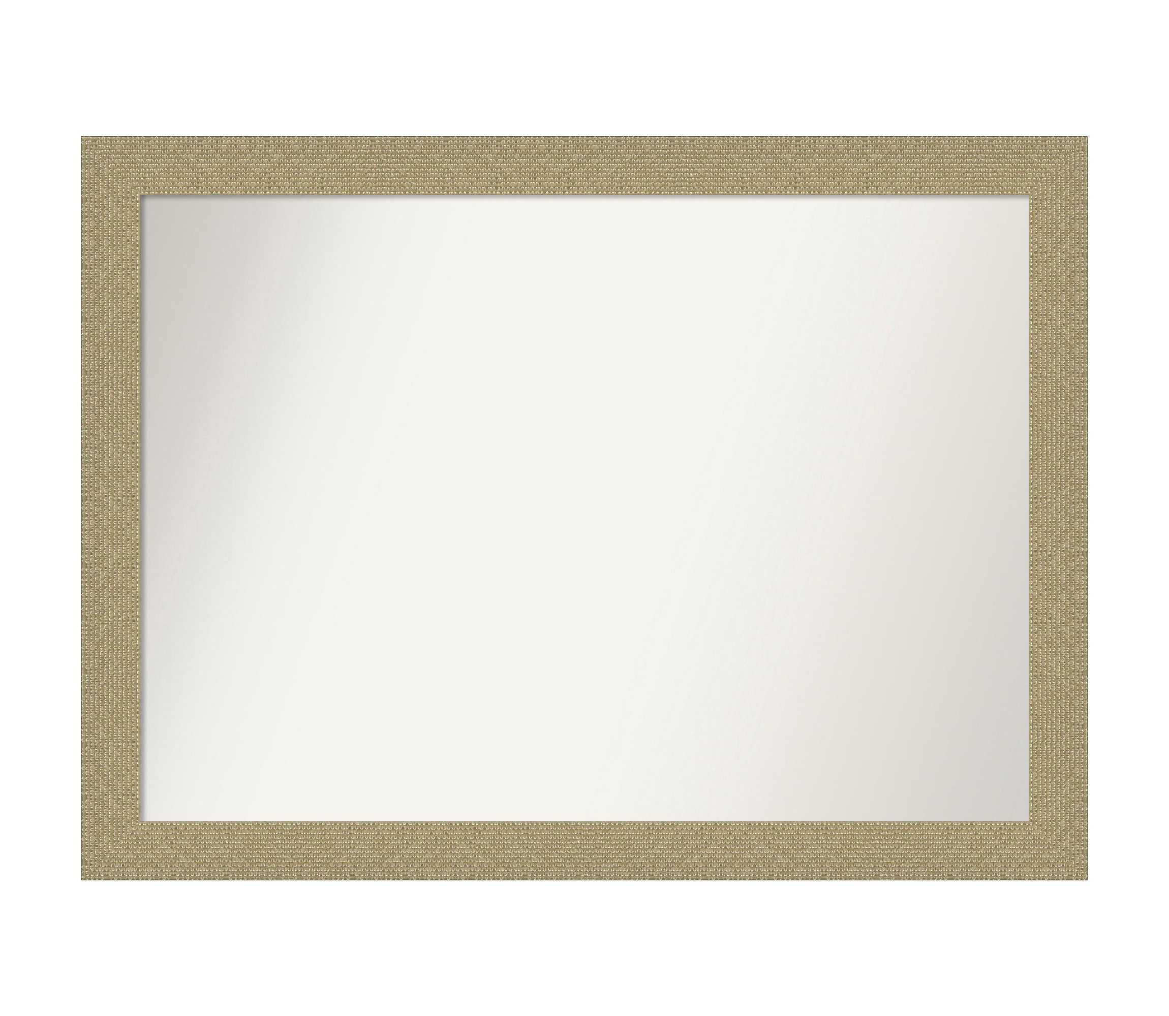 Mosaic Gold Non-Beveled Framed Bathroom Wall Mirror