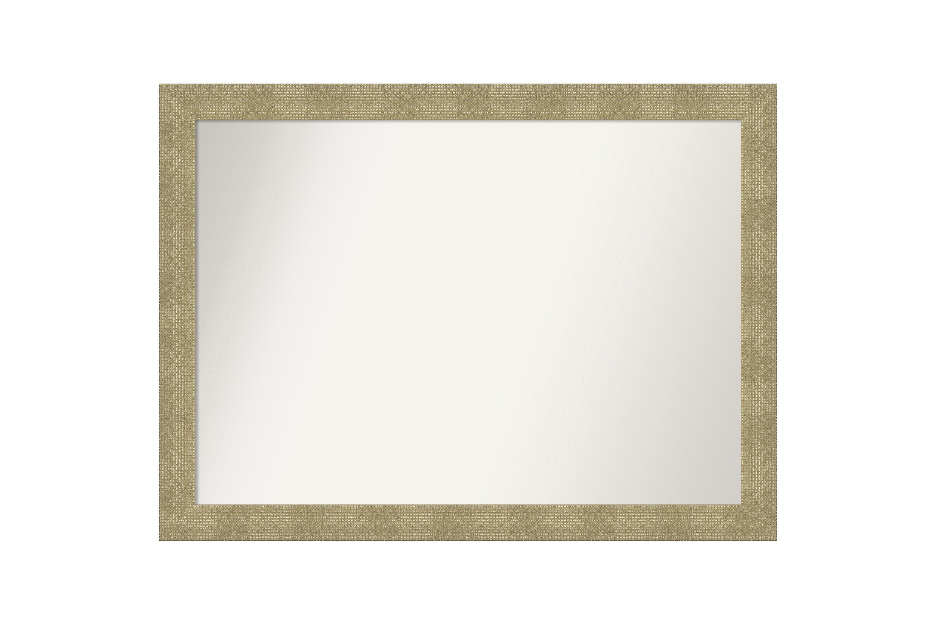Mosaic Gold Non-Beveled Framed Bathroom Wall Mirror