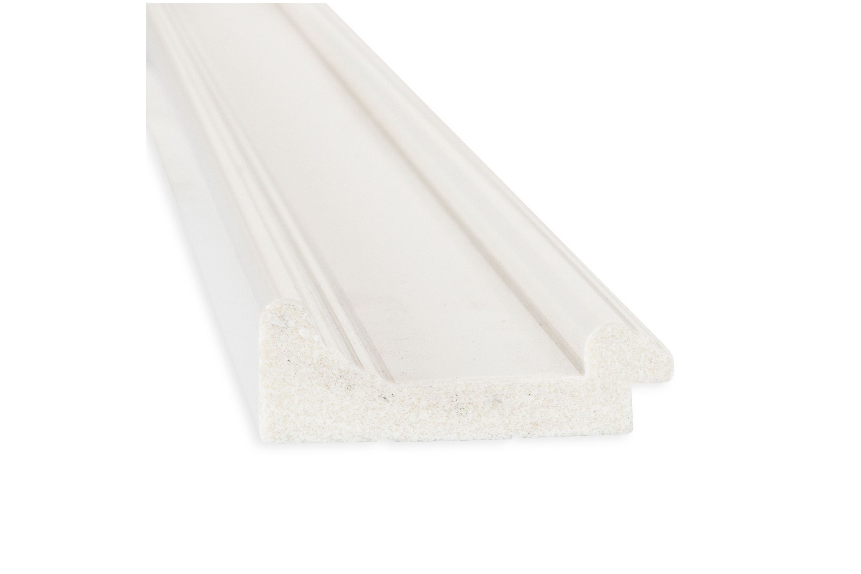 Ridge White Non-Beveled Framed Bathroom Wall Mirror