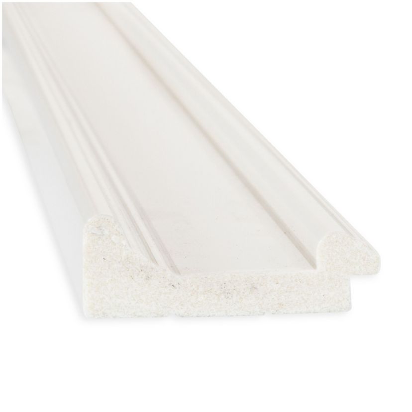 Ridge White Non-Beveled Framed Bathroom Wall Mirror