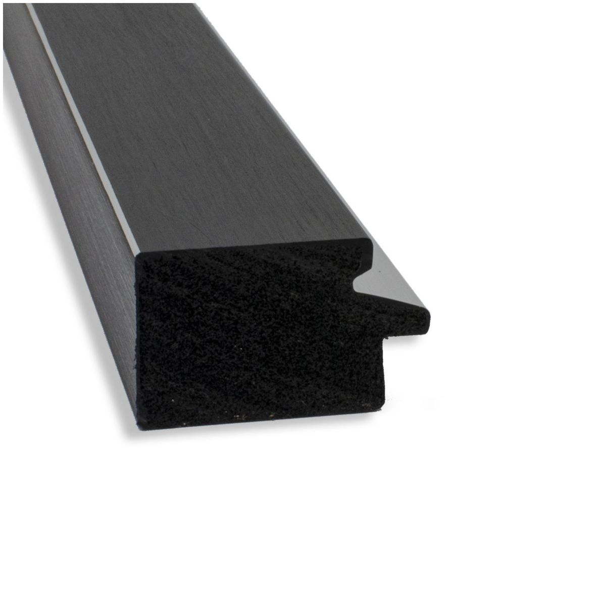 Eva Black Silver Narrow Non-Beveled Framed Bathroom Wall Mirror