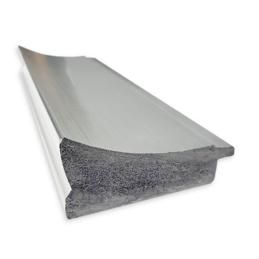 Flair Polished Nickel Non-Beveled Framed Bathroom Wall Mirror