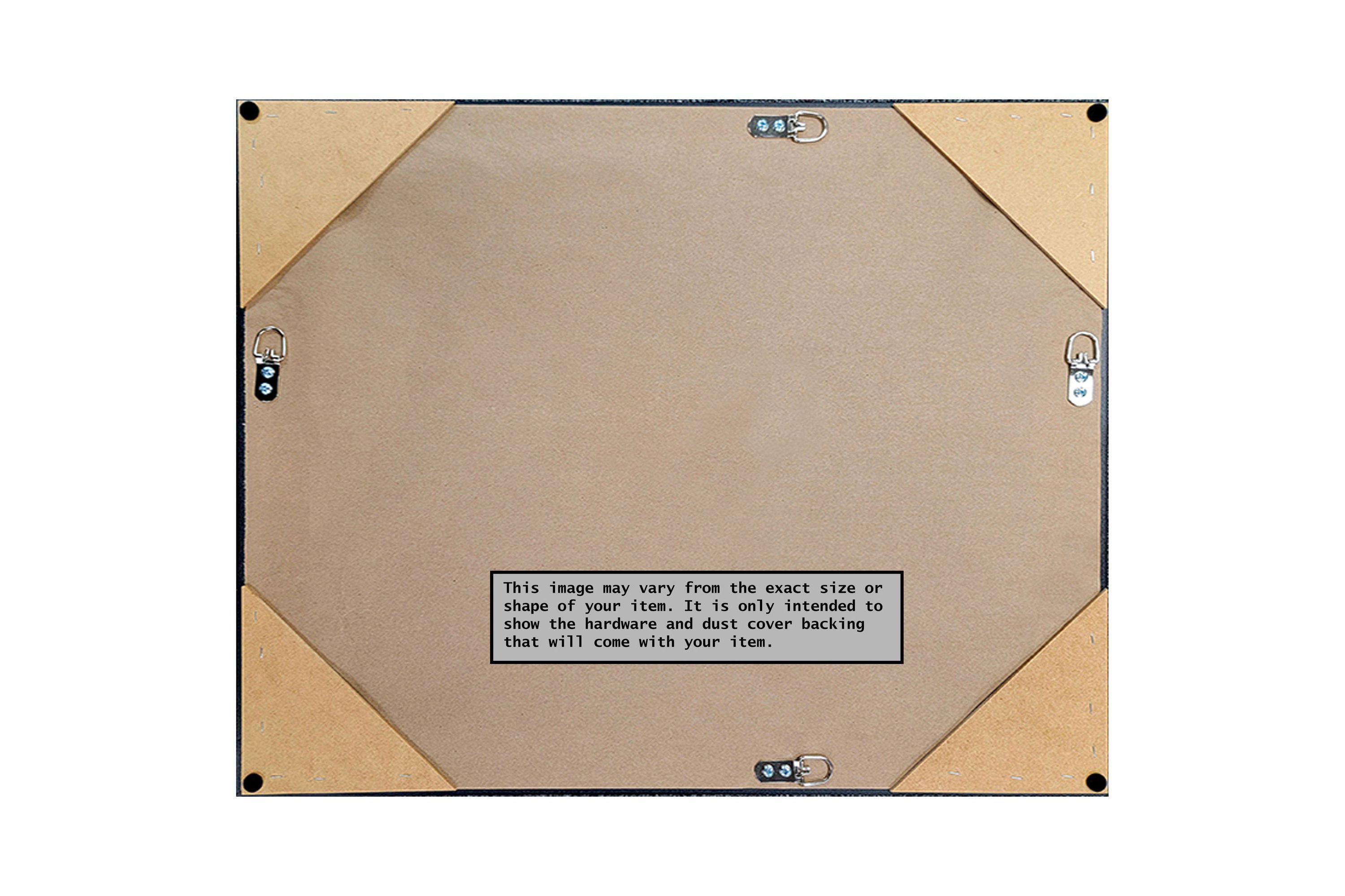 Regal Birch Cream Non-Beveled Framed Bathroom Wall Mirror
