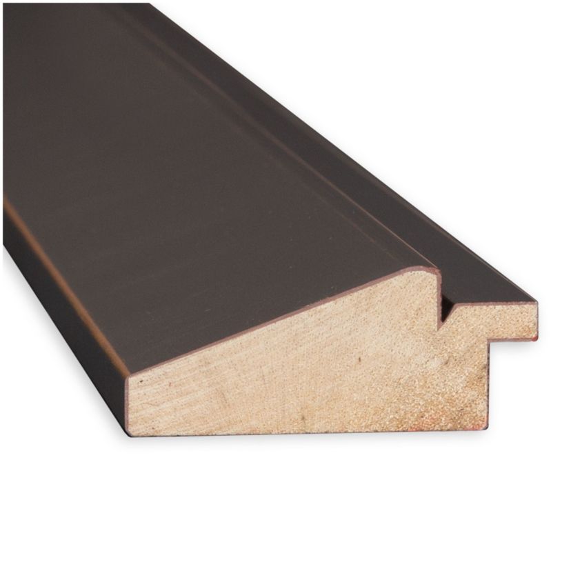 Lara Bronze Non-Beveled Wood Framed Bathroom Wall Mirror