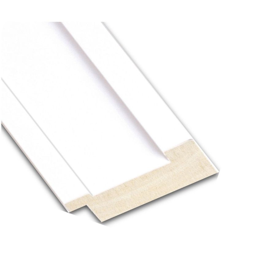 Craftsman White Non-Beveled Wood Framed Bathroom Wall Mirror