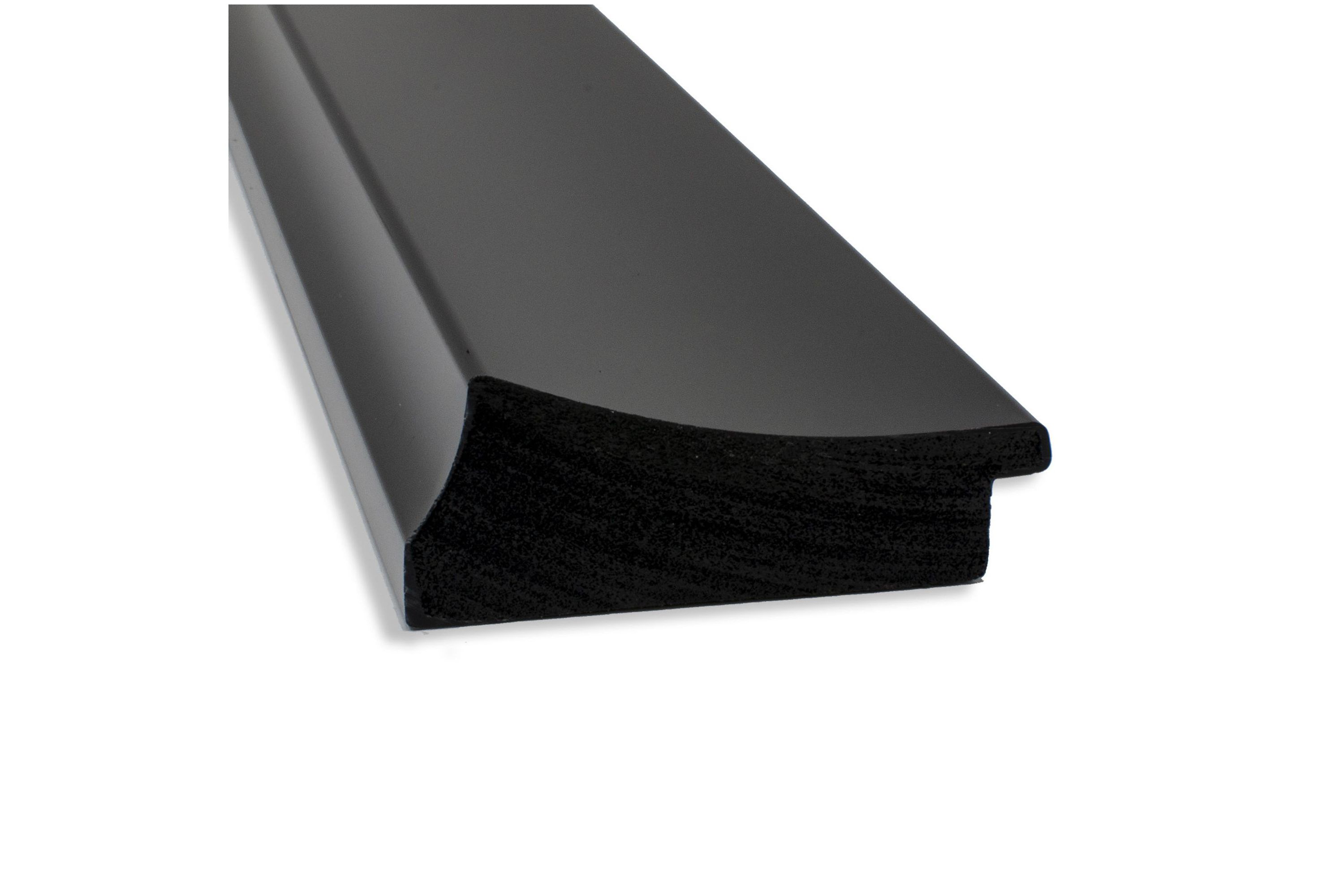Grand Black Non-Beveled Framed Bathroom Wall Mirror