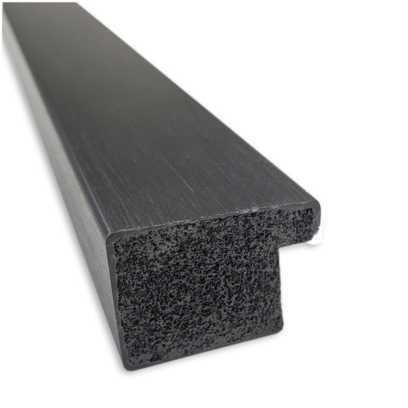 Grace Brushed Metallic Black Narrow Non-Beveled Framed Bathroom Wall Mirror