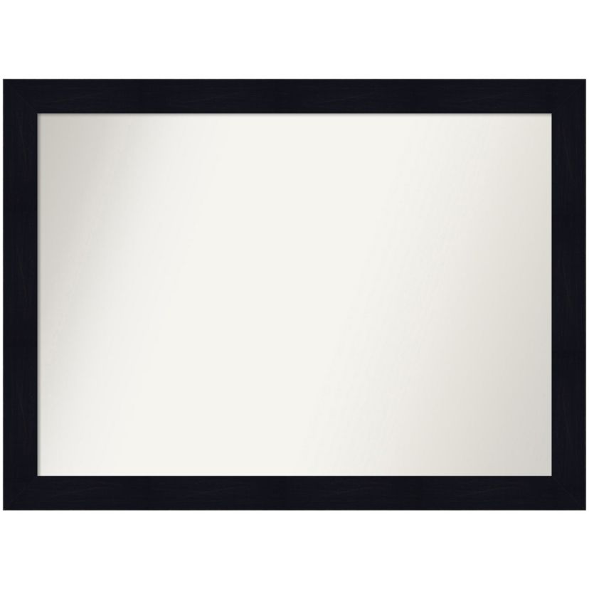 Shiplap Navy Non-Beveled Wood Framed Bathroom Wall Mirror