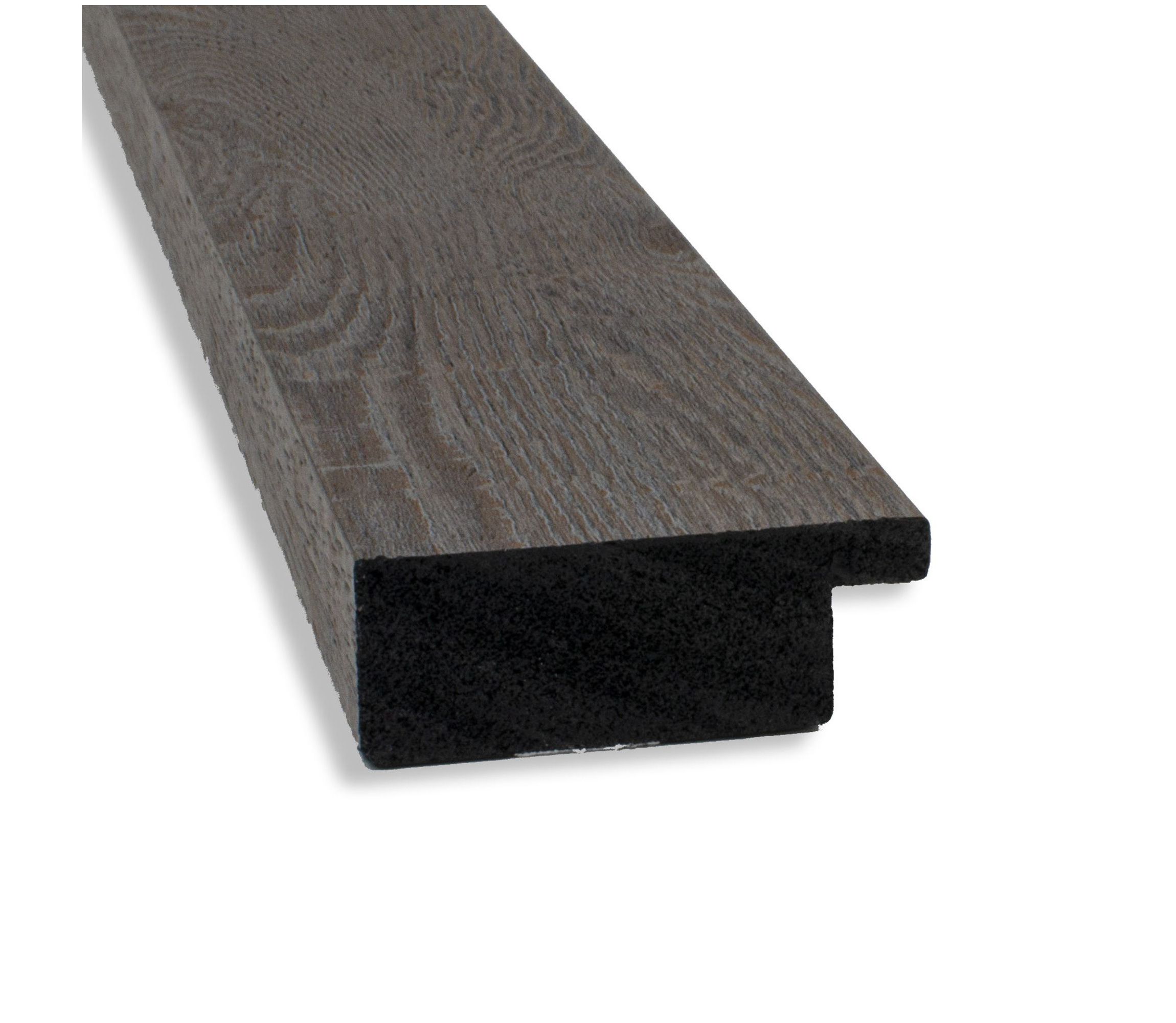 Rustic Plank Grey Narrow Non-Beveled Framed Bathroom Wall Mirror