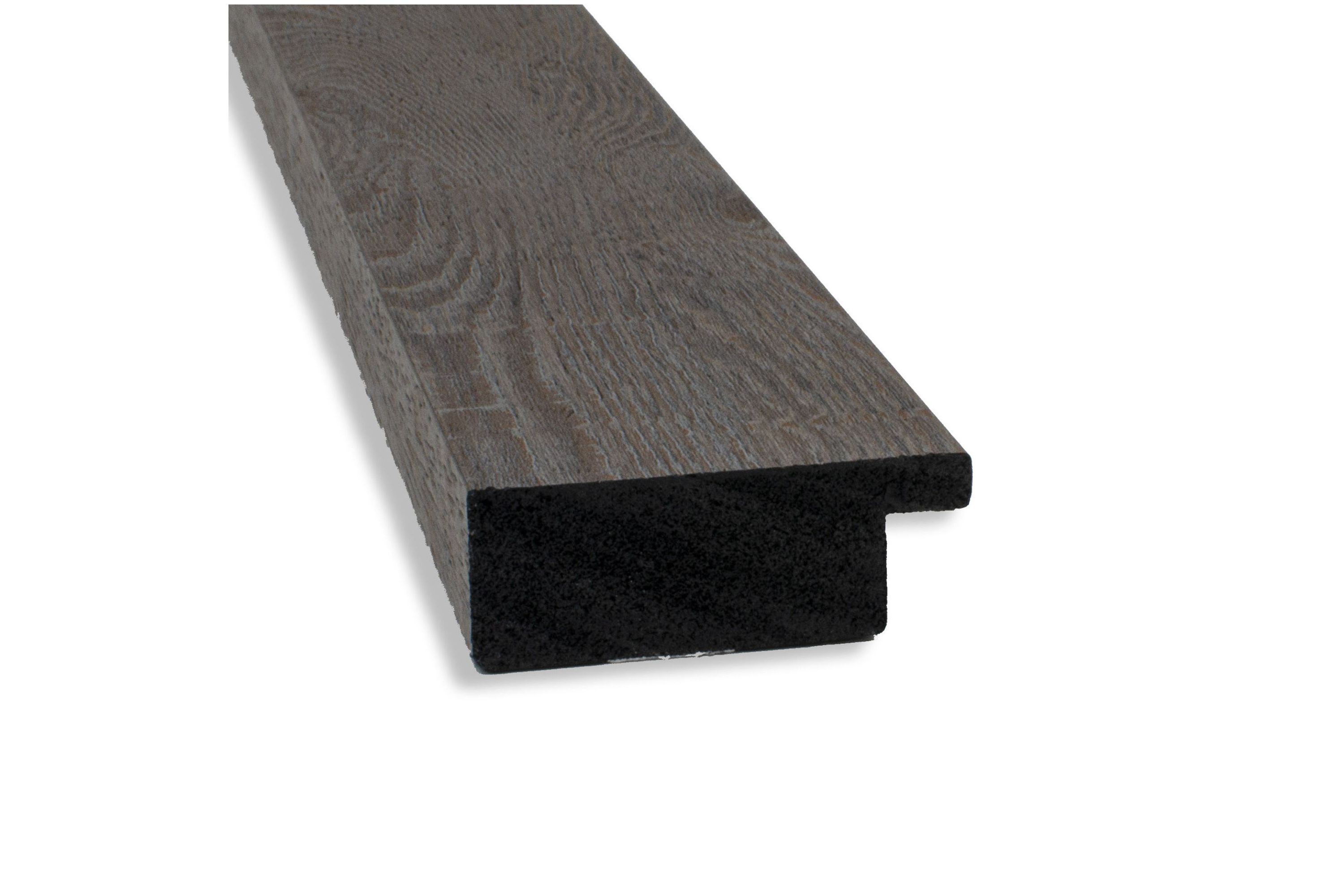 Rustic Plank Grey Narrow Non-Beveled Framed Bathroom Wall Mirror