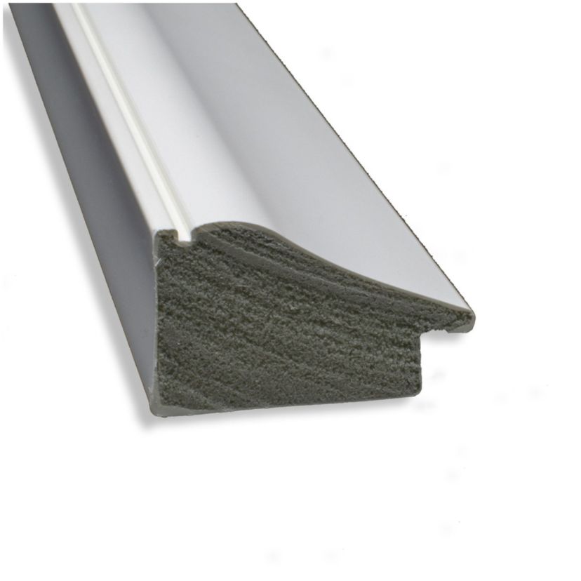 Vanity White Narrow Non-Beveled Framed Bathroom Wall Mirror