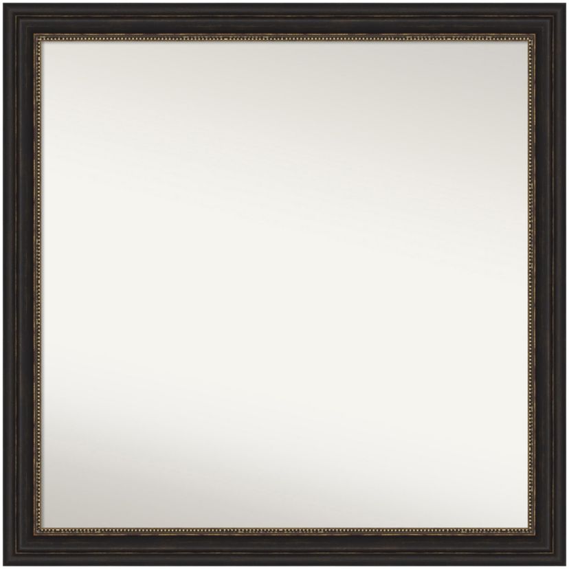 Accent Bronze Narrow Non-Beveled Framed Bathroom Wall Mirror