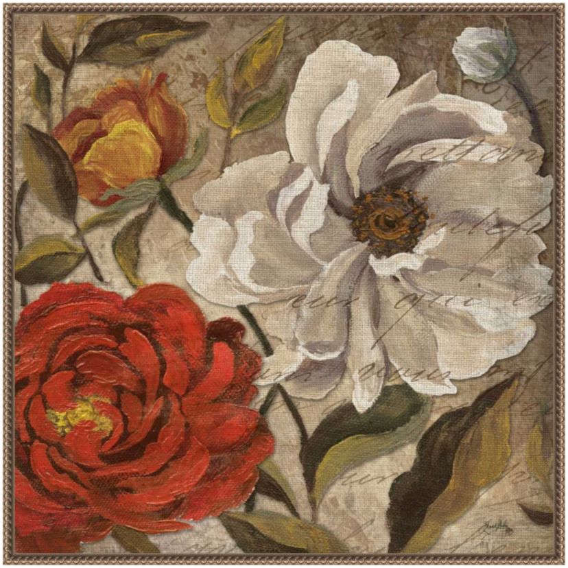 Versailles Bouquet II Framed Canvas Wall Art Print