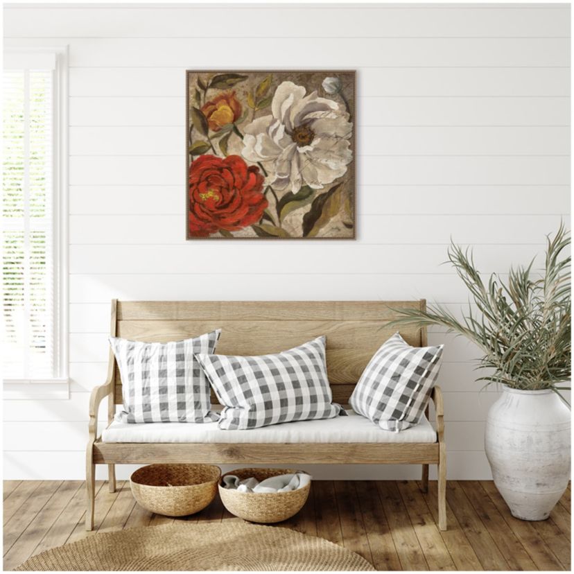 Versailles Bouquet II Framed Canvas Wall Art Print