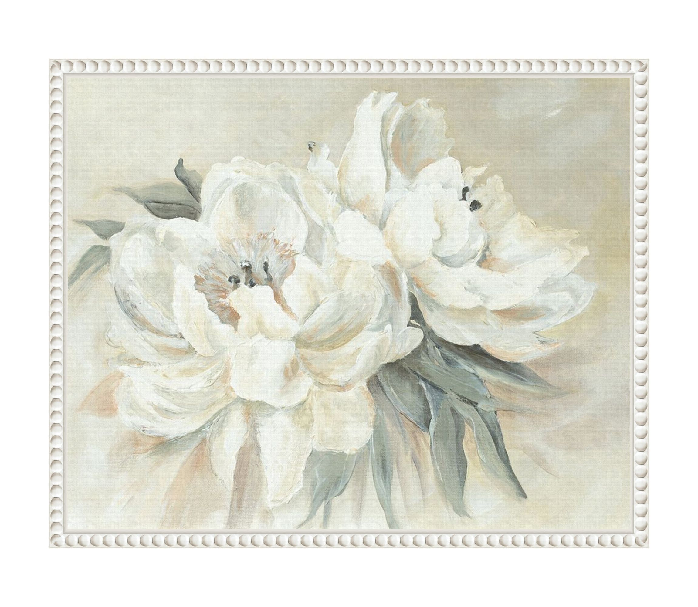 Soft Bouquet Framed Canvas Wall Art Print