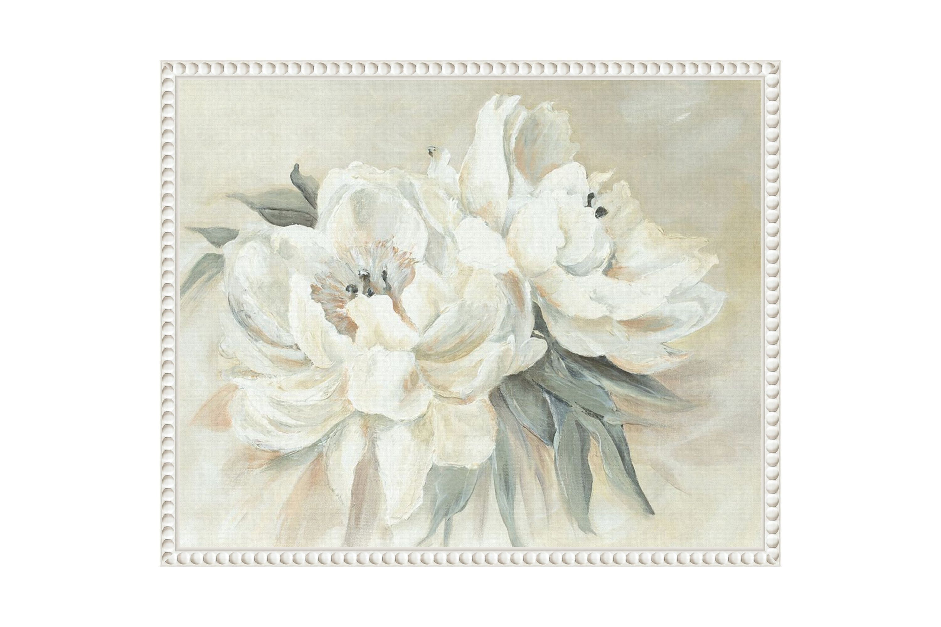 Soft Bouquet Framed Canvas Wall Art Print