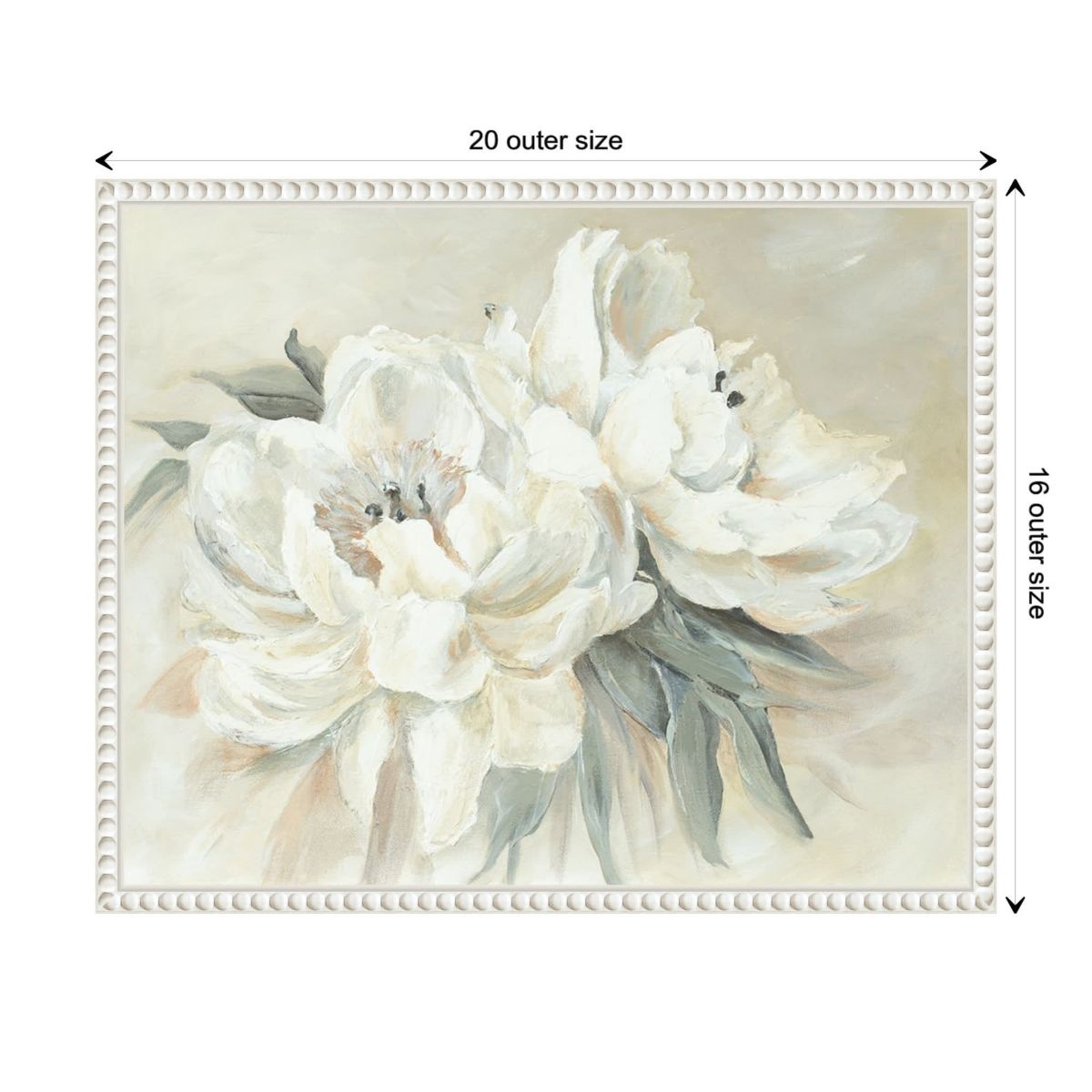 Soft Bouquet Framed Canvas Wall Art Print