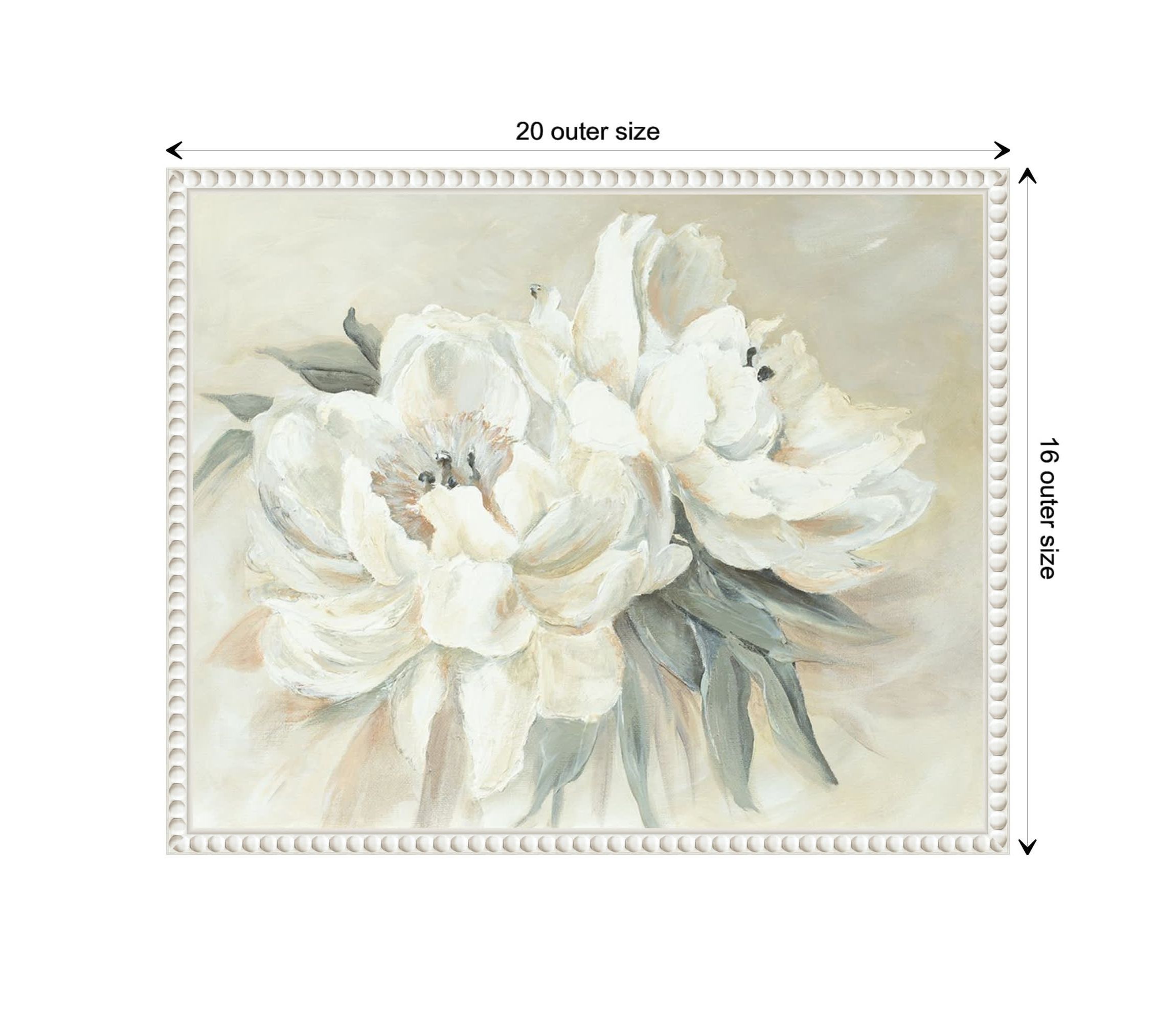 Soft Bouquet Framed Canvas Wall Art Print