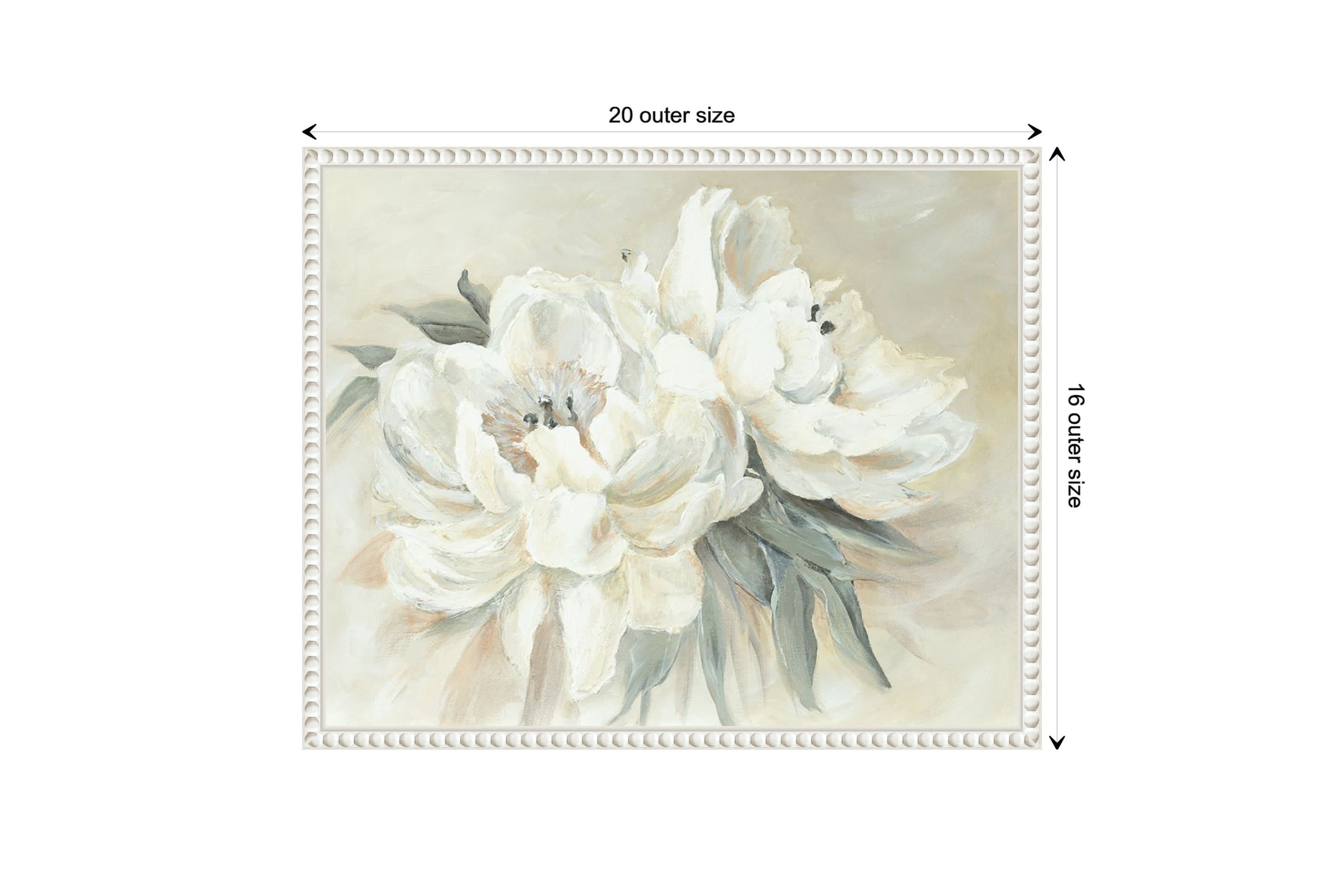 Soft Bouquet Framed Canvas Wall Art Print